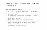 Chicken Cordon Bleu Recipe