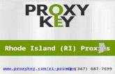 ProxyKey - Rhode Island (RI) Proxies