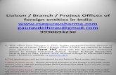 Setup Liaison or Branch or Project Offices of Foreign Entities in India