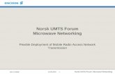 Ericsson- Norsk UMTS Forum
