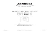 Zanussi Washing Machine instruction manual