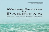 Water Sector in Pakistan - Policy Politics Management
