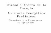Auditoria Energetica Preliminar