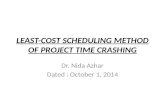 Least-Cost Scheduling Method of Project Time Crashing_October_9