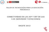 Conectividad en Las Aip y Crt de Las II.ee (Servidor y Estaciones)( in 2.3)