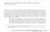 Apeiron Volume 38 Issue 1 2005 [Doi 10.1515%2Fapeiron.2005.38.1.73] Mouracade, John -- Virtue and Pleasure in Plato's Laws
