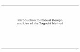 W7 Robust Design Taguchi
