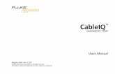 Fluke Cable Iq User Manual