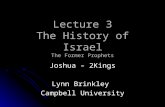 Lecture 3 the Prophets