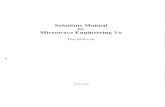 Microwave Engineering - Solution Manual 3rd edition
