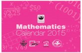Math Calender 2015