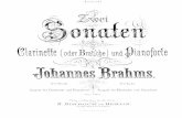 Brahms Op.120 No.2 Score