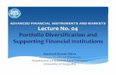 Lecture No 04 Slides Portfolio Diversification and Supporting Financial Institutions