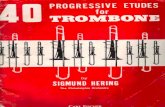 Sigmund Hering - 40 Progressive Etudes for Trombone