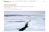 Arctic Sea Ice Extent Hits Record Low for Winter - BBC News