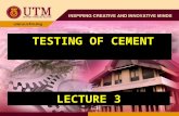 Testing Cement