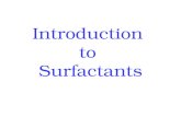 Introduction to Surfactants