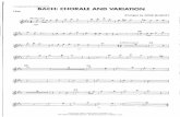 Bach Chorale and Variation PARTS