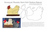 Chicken Felt Pattern
