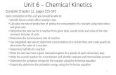 Unit 6 - Kinetics