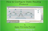 Configure Static Routing Protocal in Cisco Packet Tracer