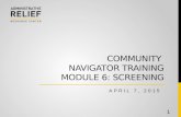 CN Training (English) - Module 6 - Screening