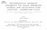 Perioperative Epidural Analgesia for Major Abdominal Surgery And