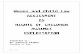 Women and Child Assignment