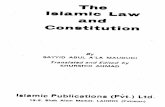 The Islamic Law & Constitution