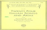 Twenty-Four Italian Songs and Arias of the Seventeenth and Eighteenth Centuries (for Medium Low Voice)