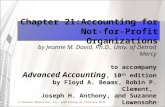 Ch. 22 - Accounting for Not for Profit Organization