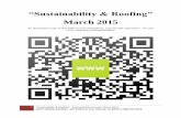 Sustainability and Roofing CQR March 2015