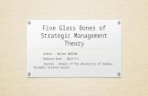 Five Glass Bones of Strategic Management Theory