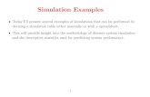 Simulation Examples