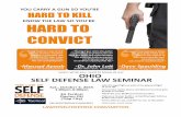 Law of Self Defense Seminar Dayton OH