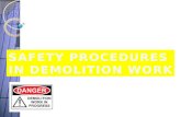 Safety Pocedures Demolition Works