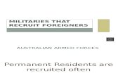 Militaries That Recruit Foreigners