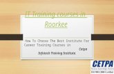 IT training institutes in Roorkee
