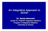 An Integrative Approach to Adhd