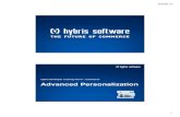 Hybris Developer Training Part II - Commerce - Module 10 - Advanced Personalization