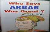 Who Says Akbar Was Great