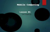 Mobile Computing Database