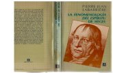 La Fenomenologia del Espiritu de Hegel