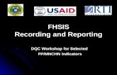 2_Recording and Reporting Based on FHSIS-noemi May 28