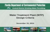Water Treatment Plant Design Criteria