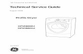 31-9167 GE Profile Dryer DPVH880 Service Manual