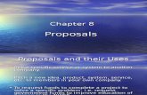 Chapter 8 Proposals