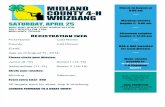 2015 Midland County 4-H Whizbang Flyer, Registration and Waiver