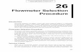 CHAPTER Steam Flow Meter Selection