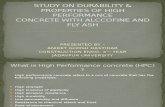 Study on Durability & Properties of High Performance